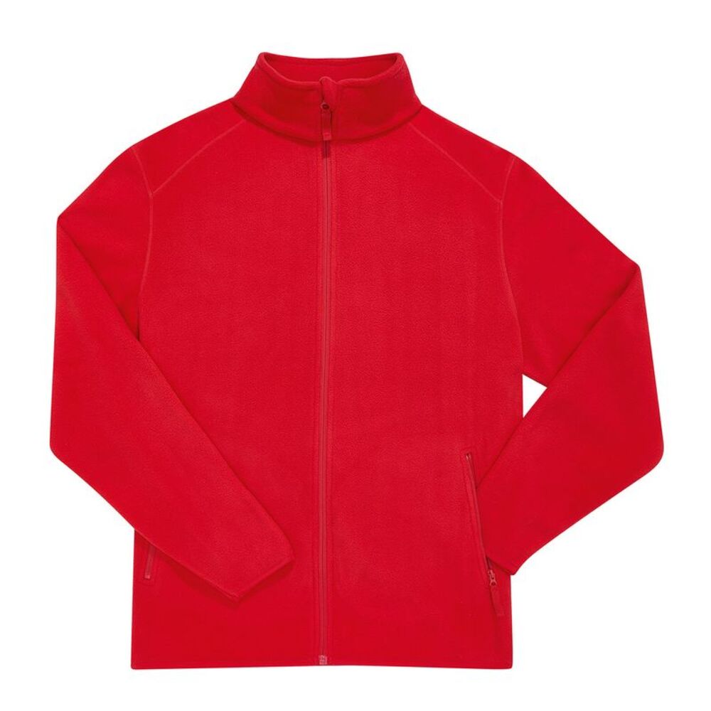 B&C Unisex Adult Reset Polar Fleece Jacket / Red